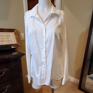 Gently worn Calvin Klein white blouse